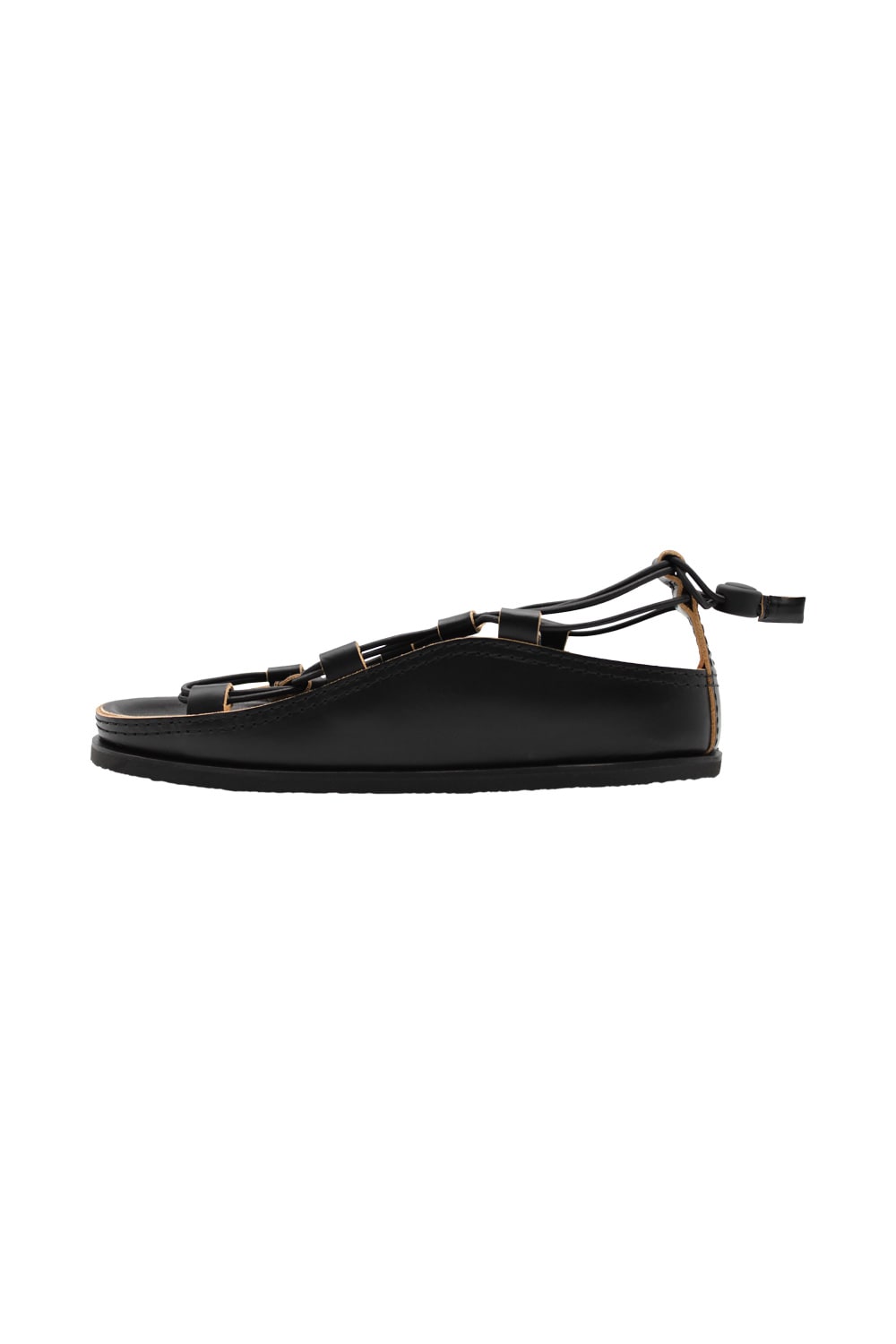 Shop Lemaire Fussbett Spartan Sandal In Black