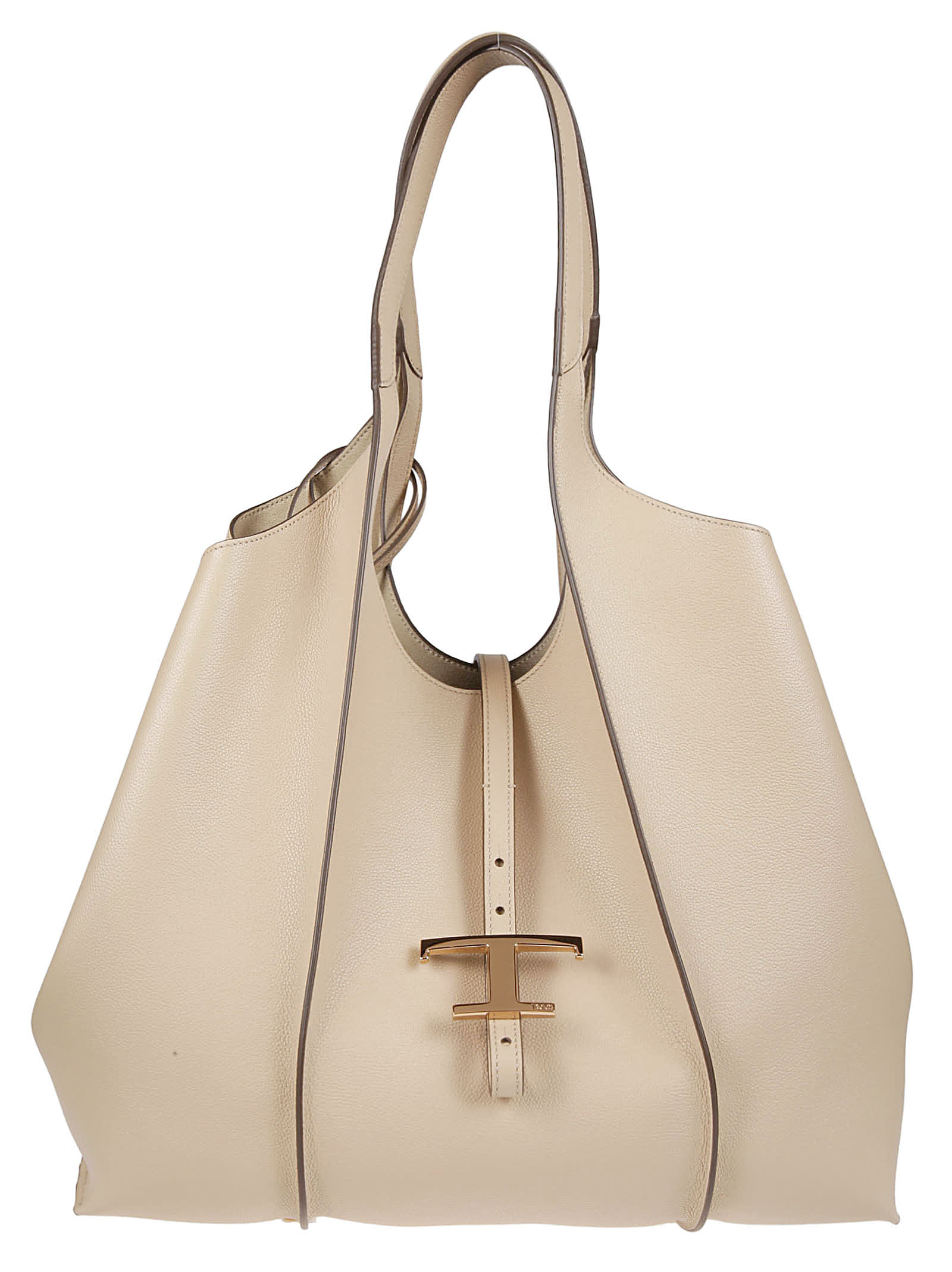 Shop Tod's Medium Tsb Shopping Bag In Naturale