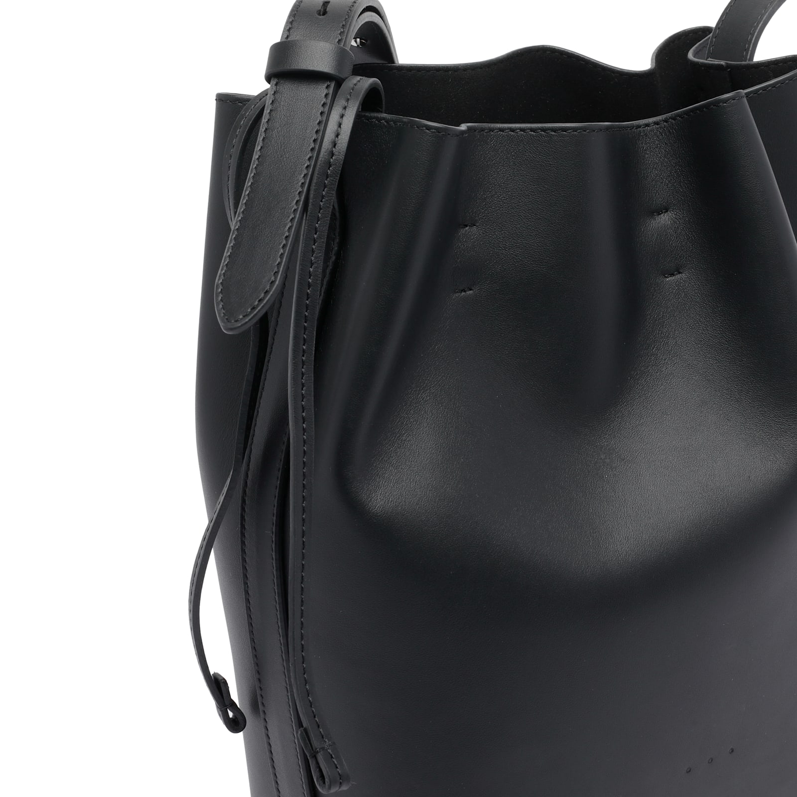 Aesther Ekme Medium Marin Supple Bucket Bag In Black