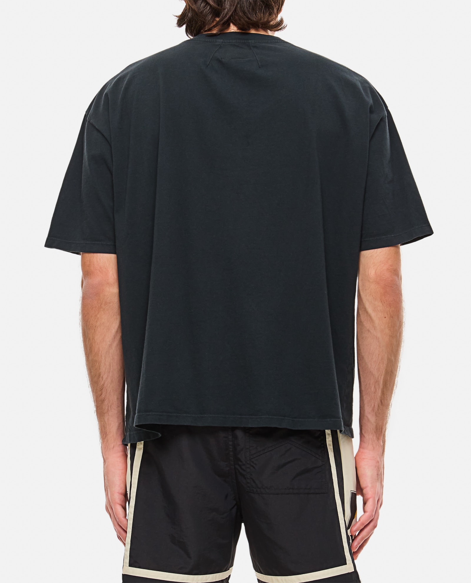 Shop Rhude Dimora Cotton T-shirt In Black