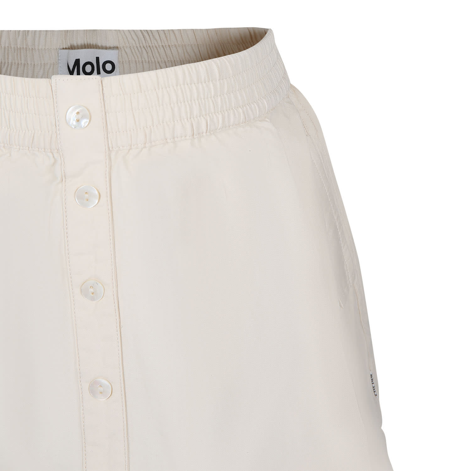 Shop Molo Ivory Skirt For Girl