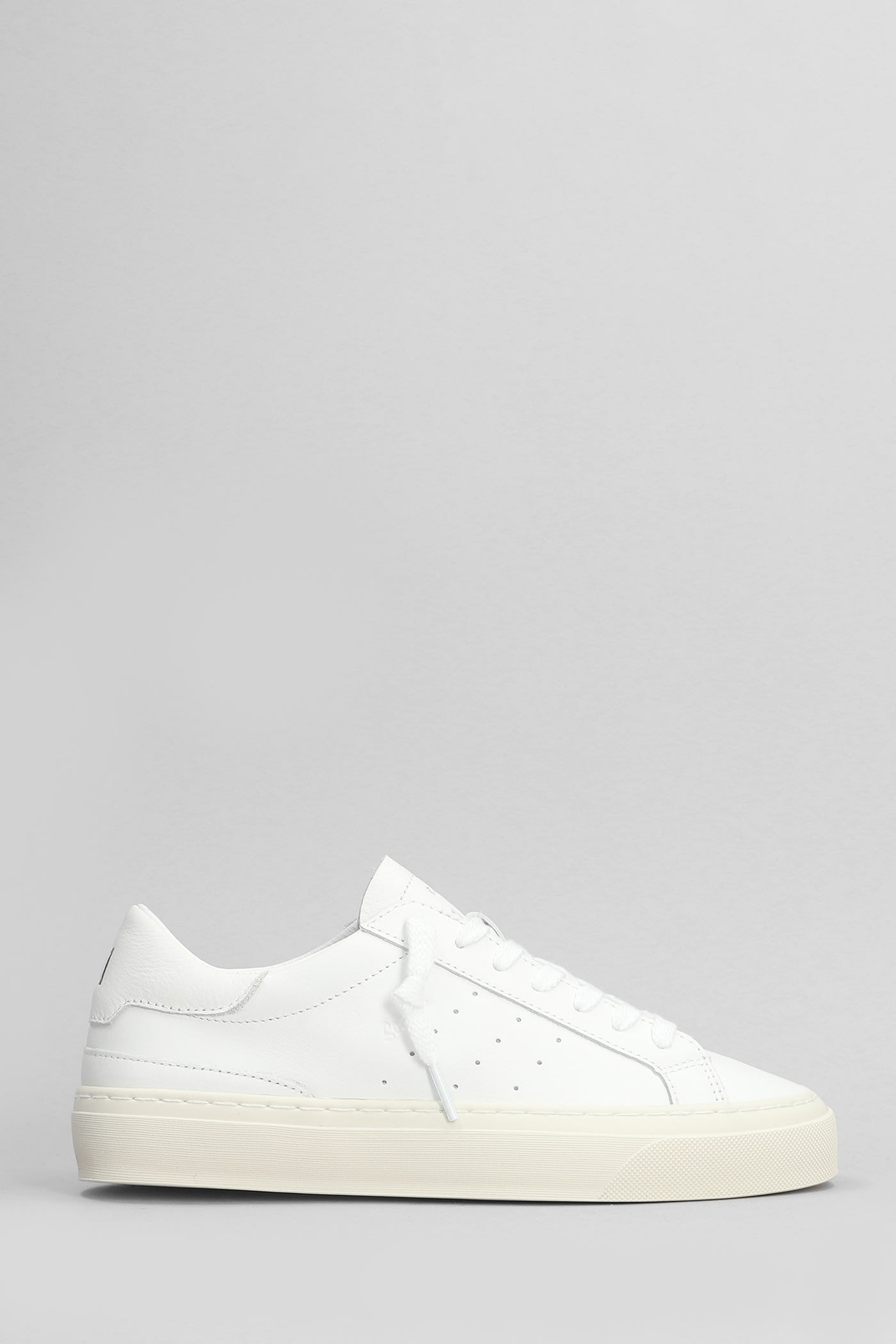 Shop Date Sonica Sneakers In White Leather