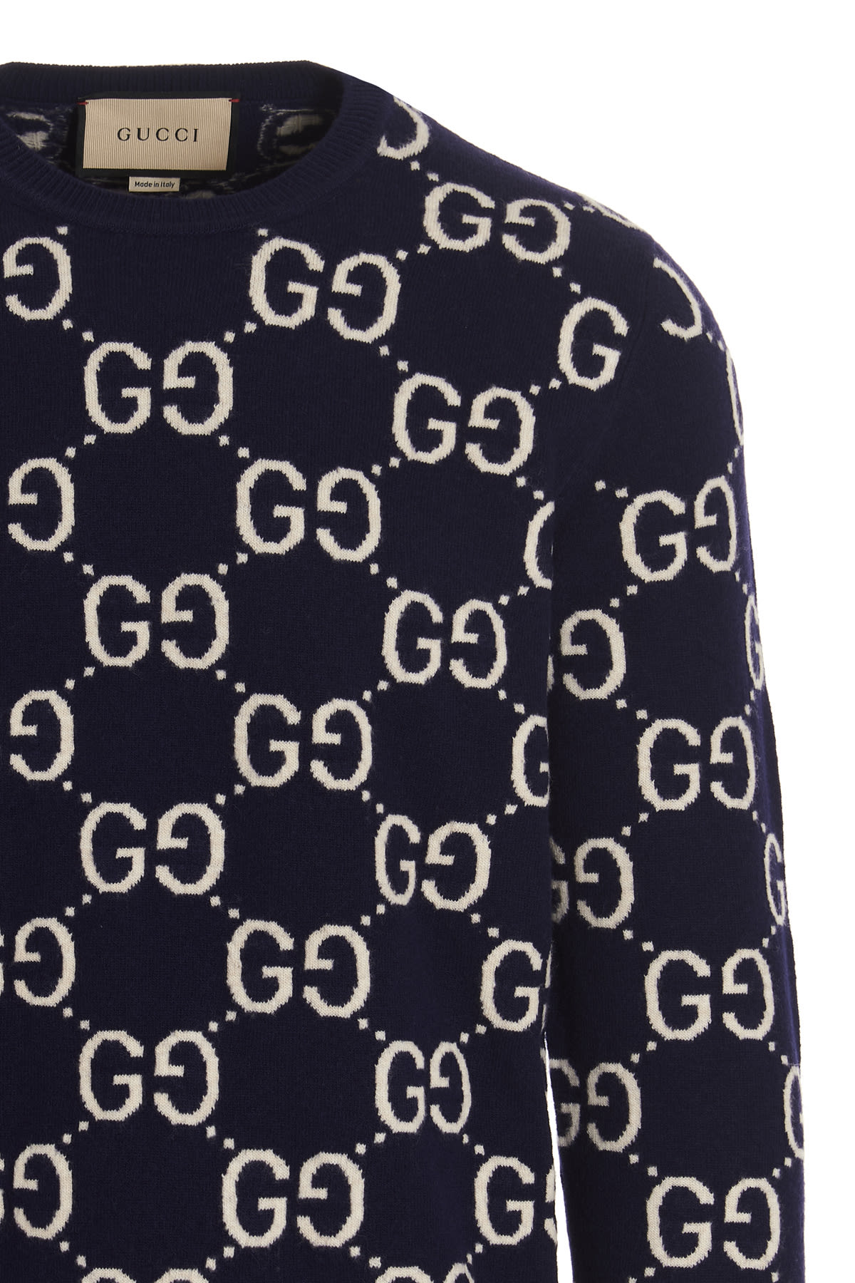 Shop Gucci Gg Sweater In Blue