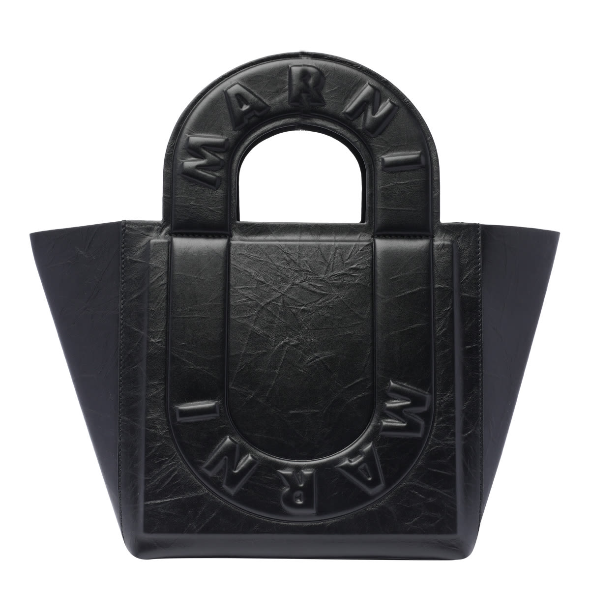 Shop Marni Small Sweedy Tote Bag In Black