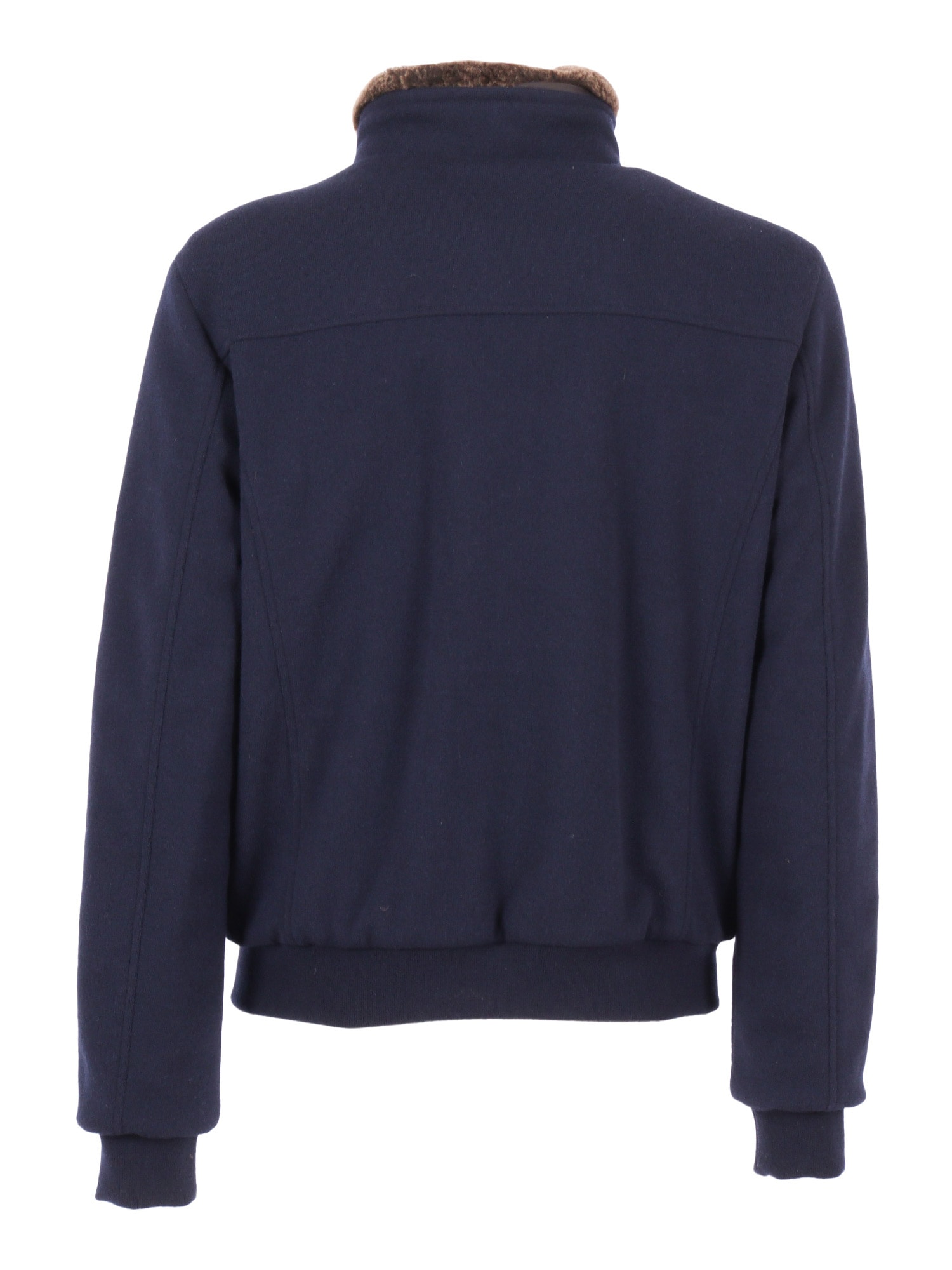 Moorer Bellati-mrw Jacket With Plush Lining In Blue