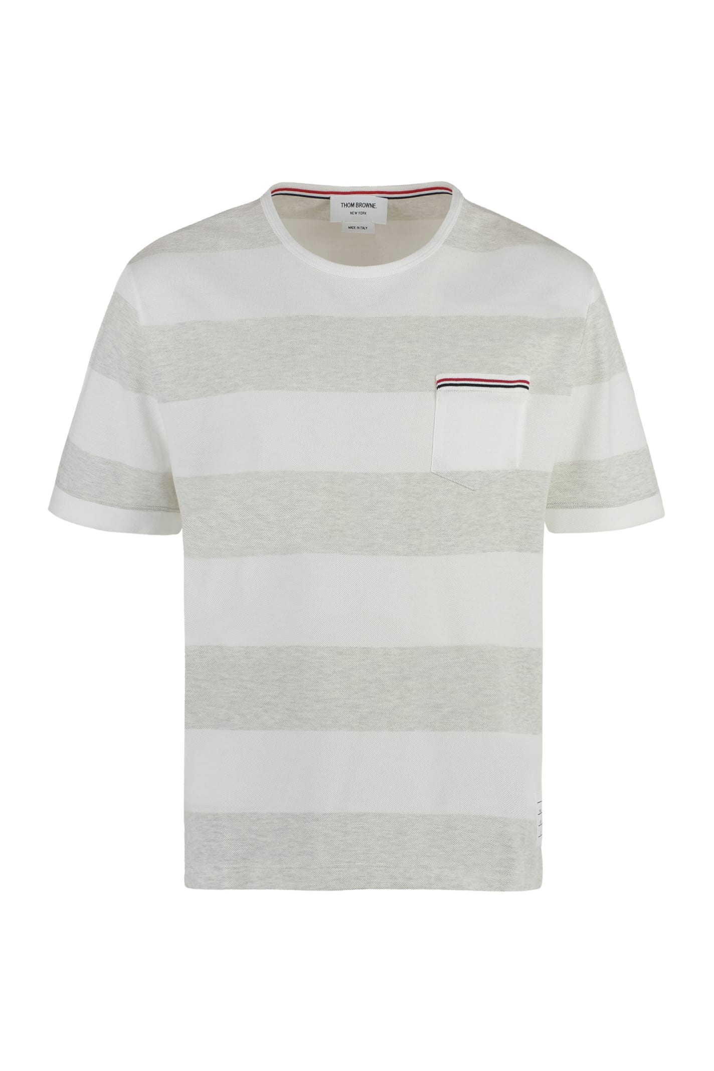 THOM BROWNE COTTON PIQUÉ T-SHIRT