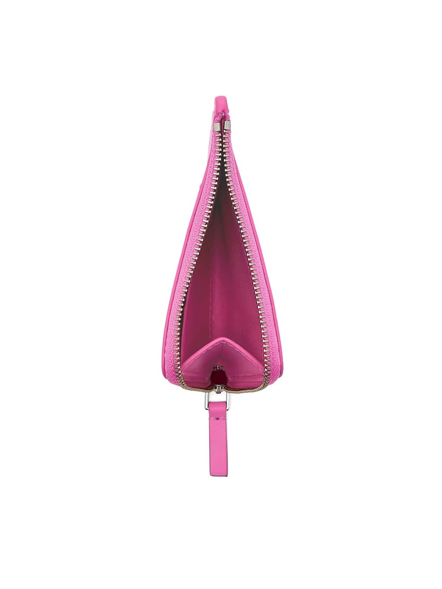 Marc Jacobs Zippered Wallet With Pendant In Pink