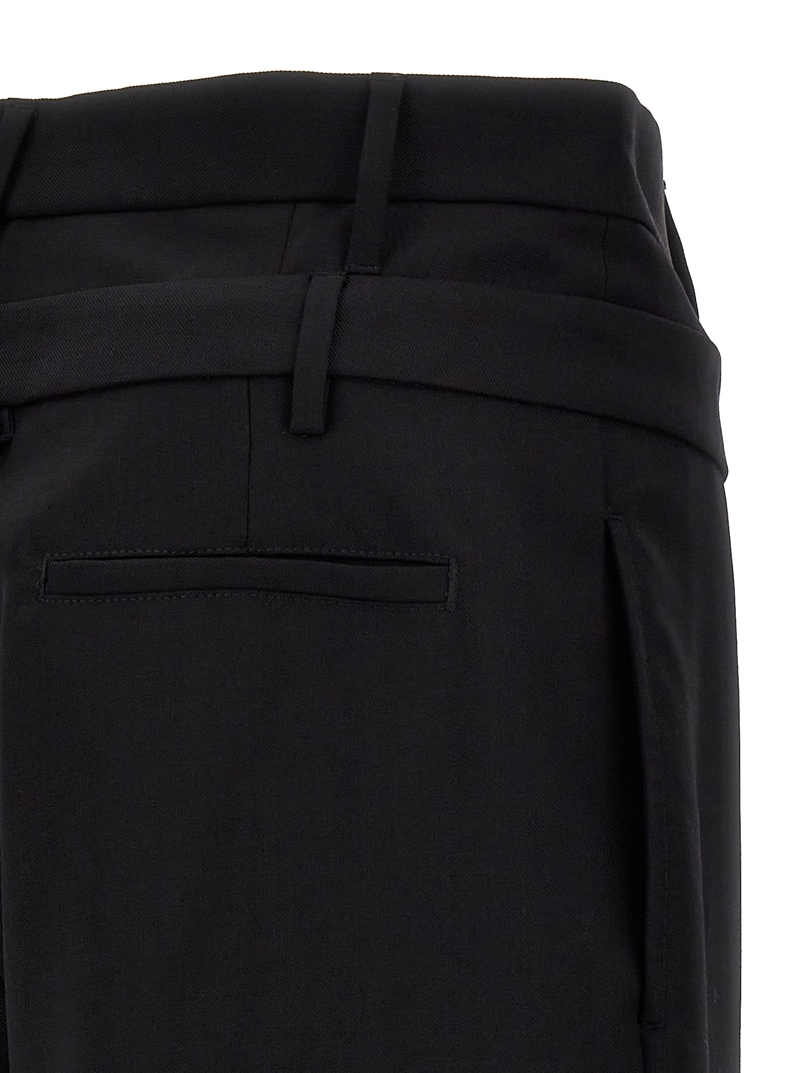 Shop Ambush Double Belted Pants In Black