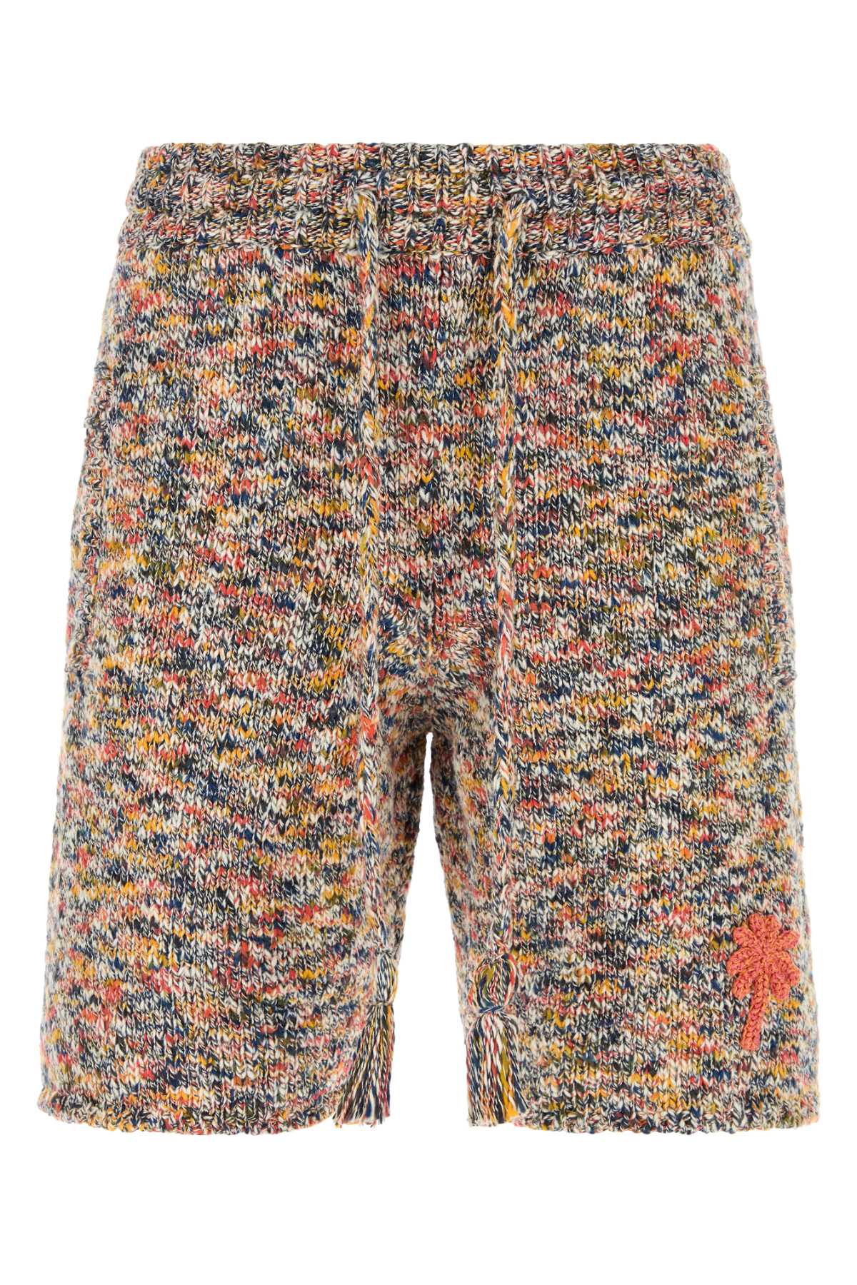 Alanui Multicolor Crochet Dust Of Light Bermuda Shorts