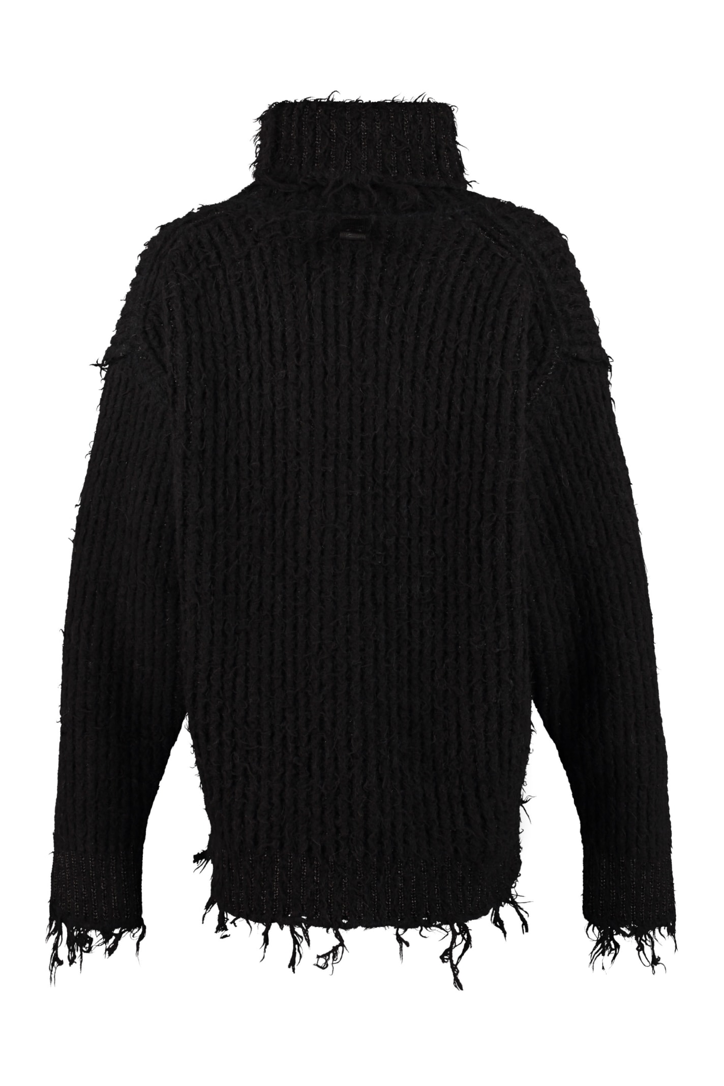 Shop Moncler 2  1952 - Ribbed Turtleneck Sweater In Black