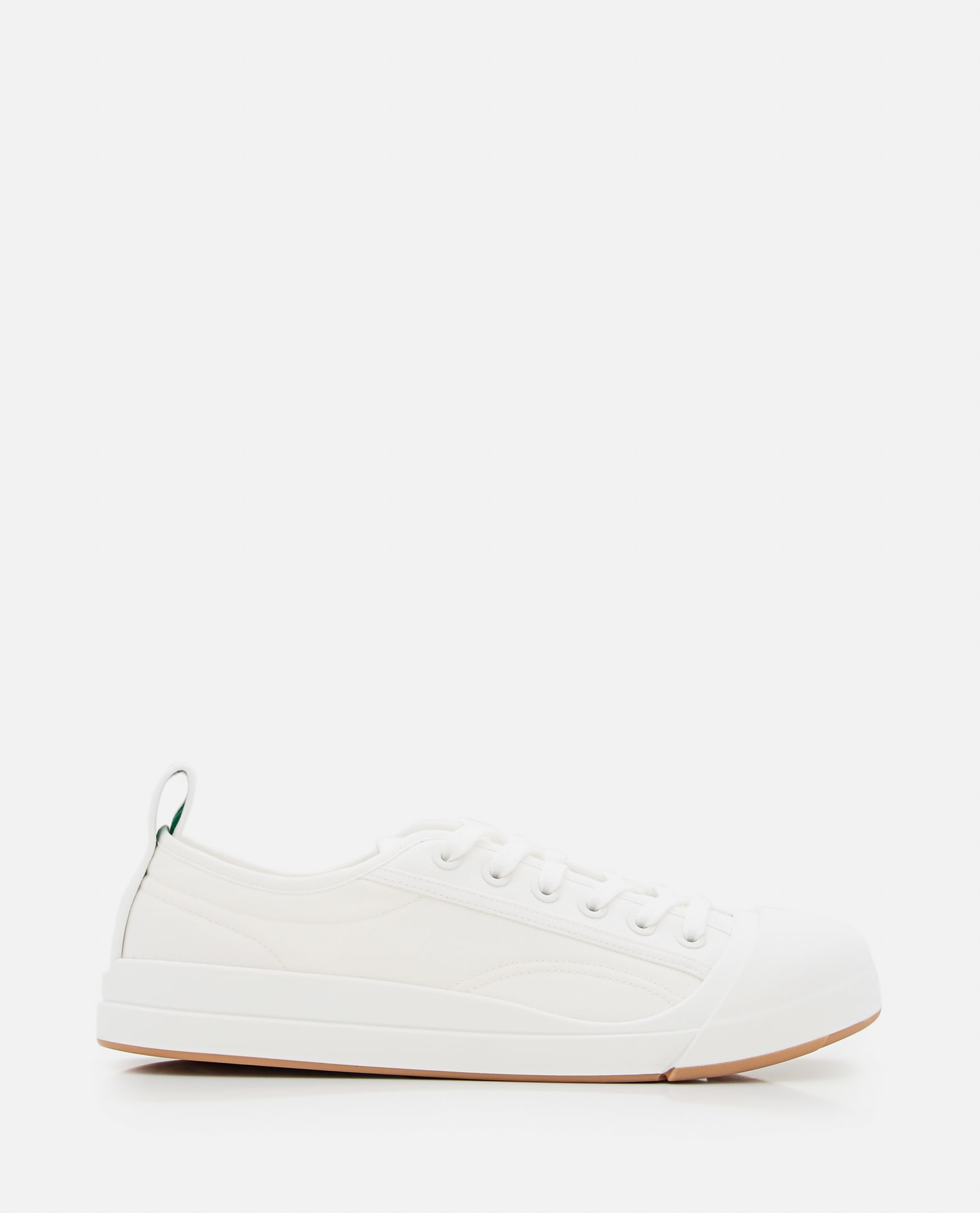 Bottega Veneta Canvas Vulcan Sneakers In Optic White