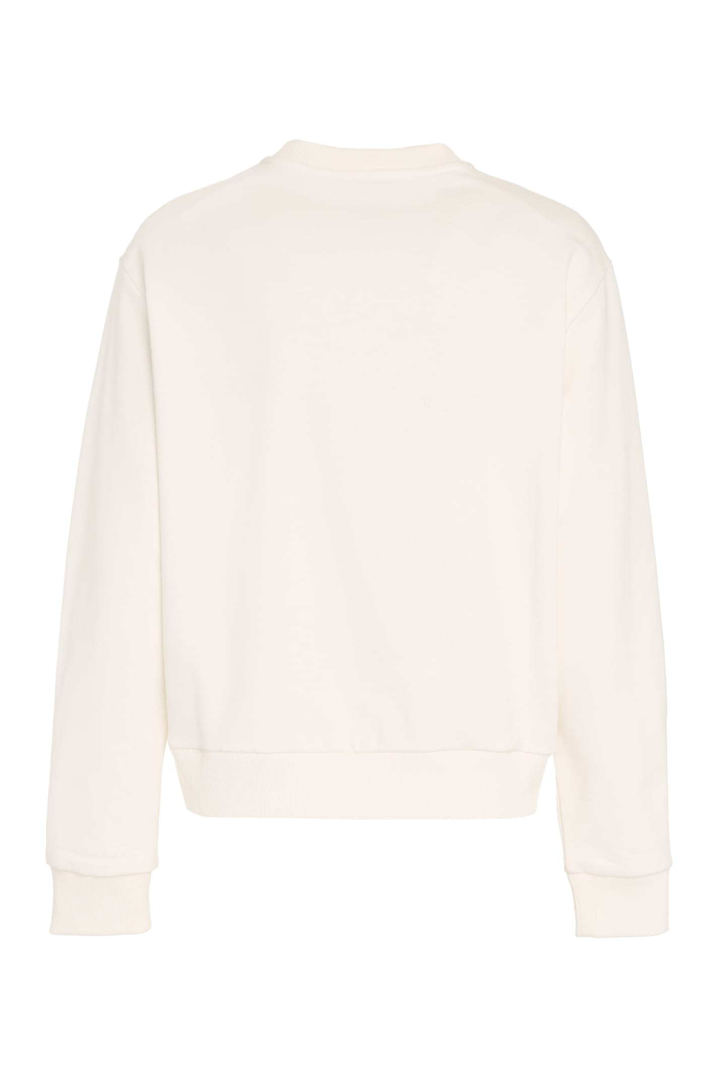 Apc A.p.c. Patty Cotton Crew-neck Sweatshirt In White