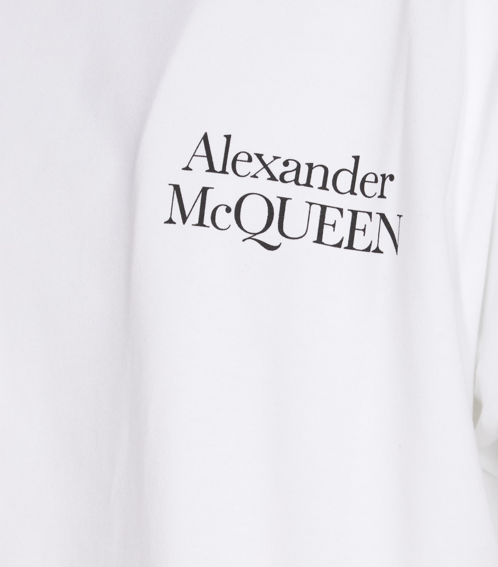 Shop Alexander Mcqueen Exploded Logo T-shirt In White