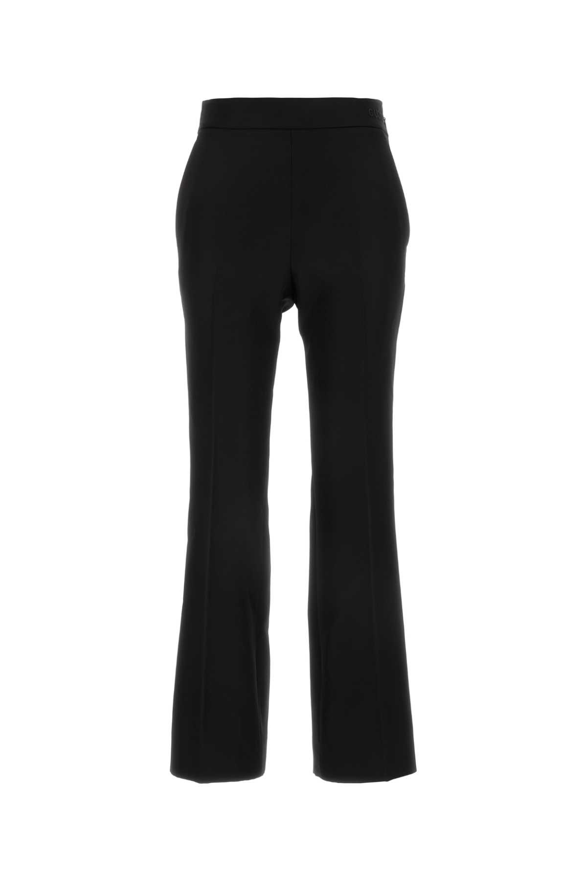 Shop Gucci Black Wool Blend Pant