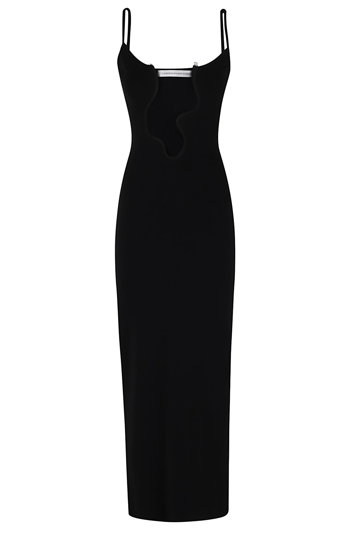 Shop Christopher Esber Salacia Wire Column Dress In Black