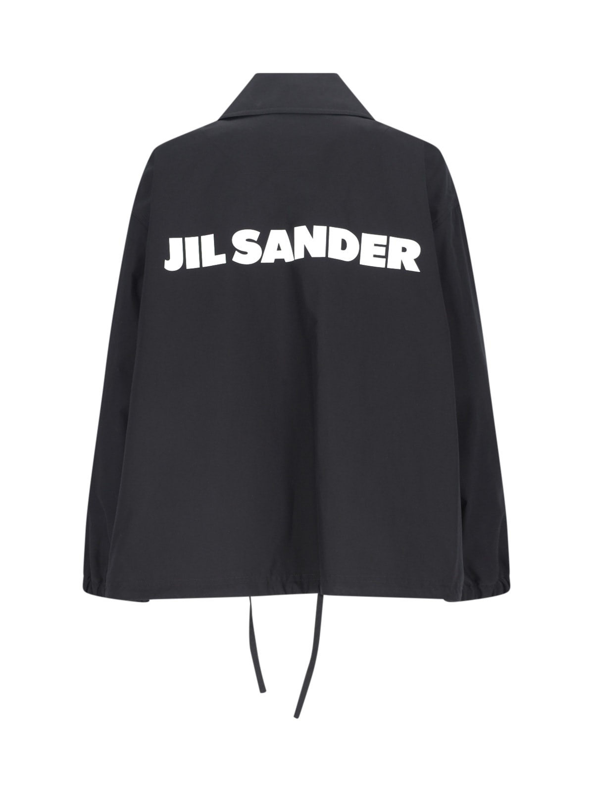 Shop Jil Sander Logo Single-breasted Jacket In Black