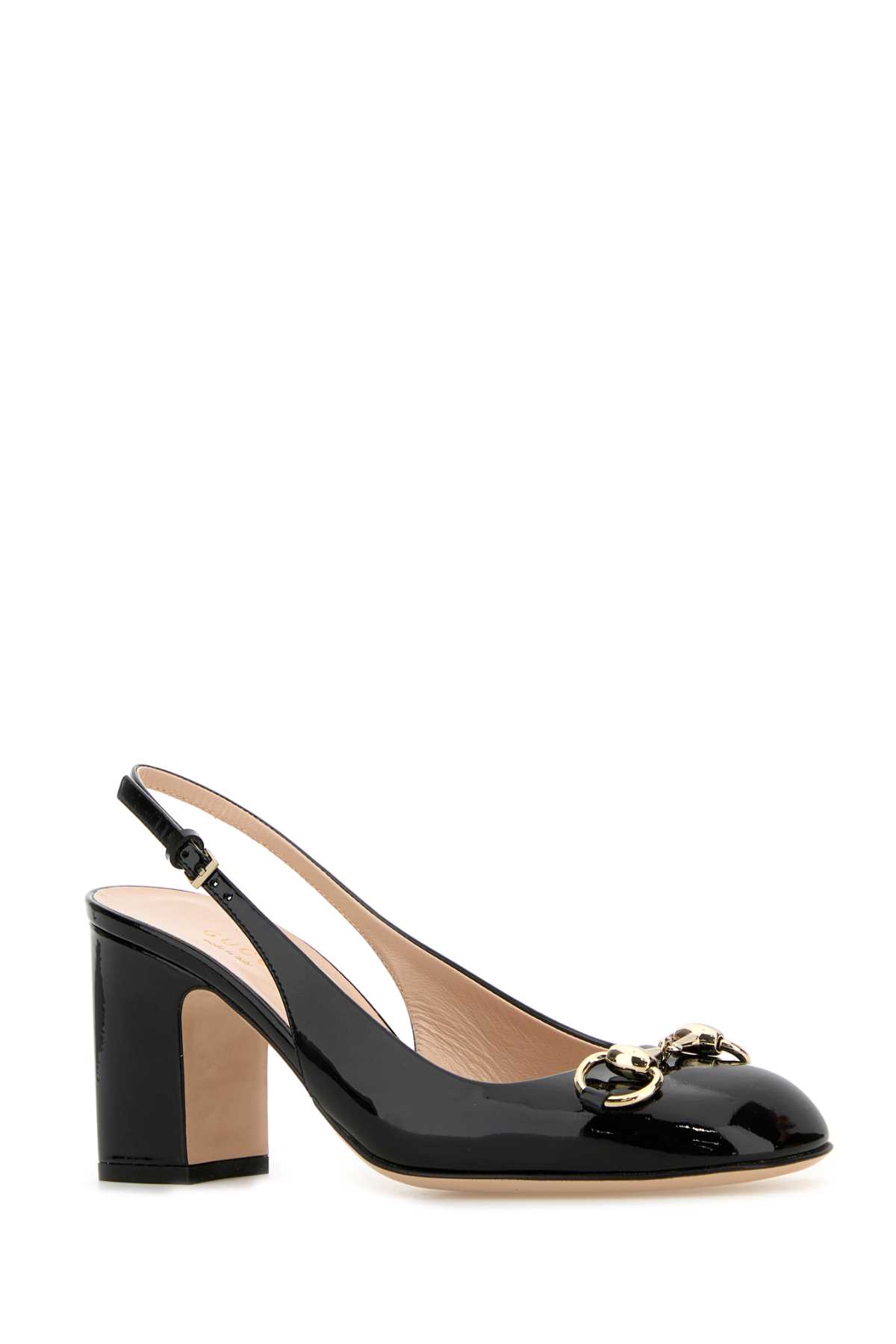 Shop Gucci Black Leather Pumps In Nero