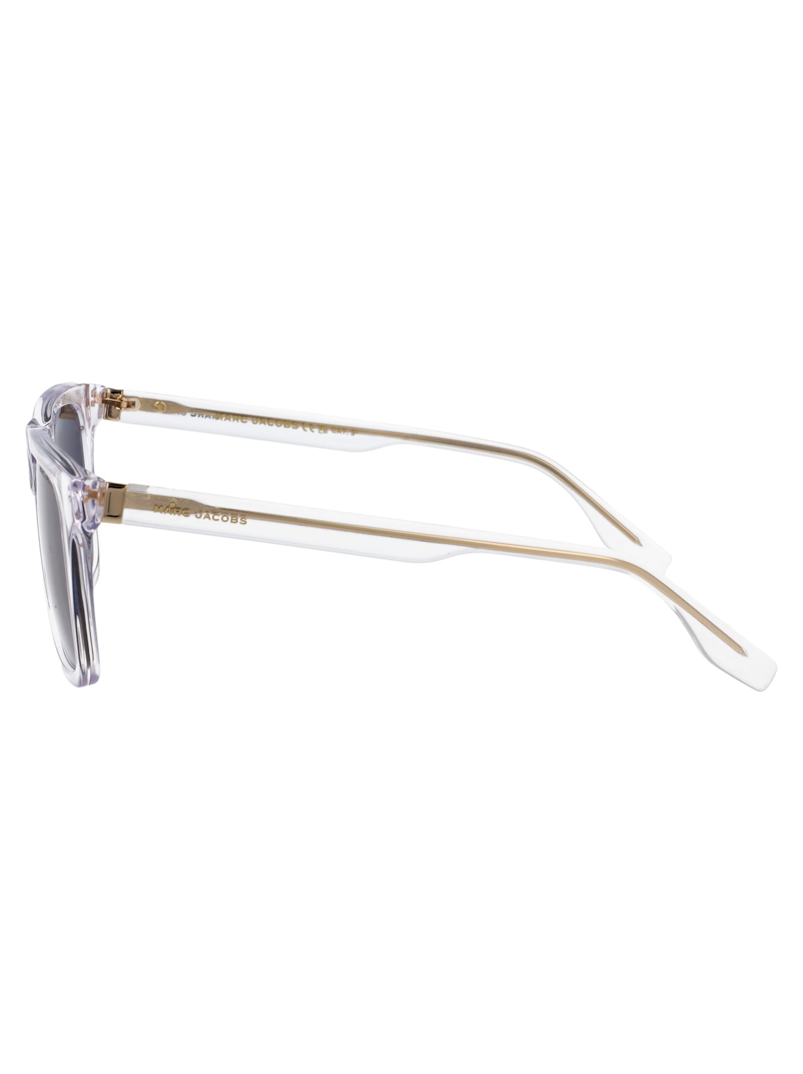Marc Jacobs Crystal Acetate Sunglasses In White