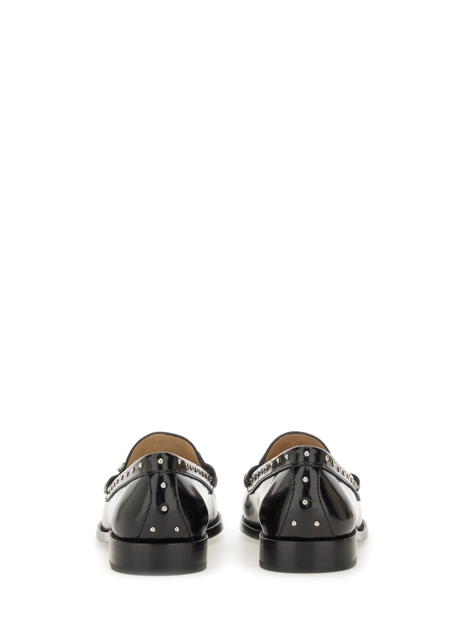 Stuart Weitzman Loafers With Studded Detailing And Tassel Embellishment In Black
