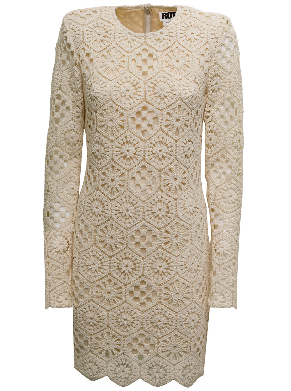 Rotate by Birger Christensen Rotate Womans Erna Cotton Crochet Dress
