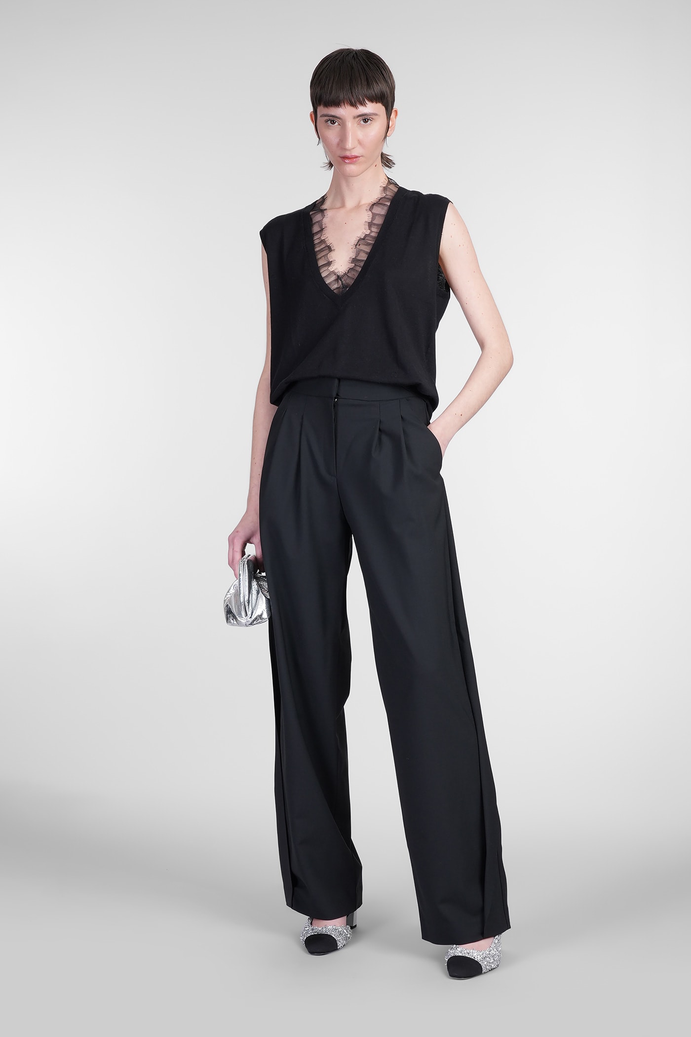 Iro Jayda Vest In Black Cotton