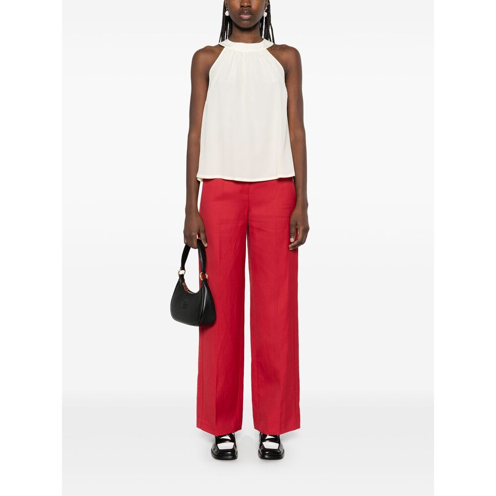 Loulou Studio Pant In Red