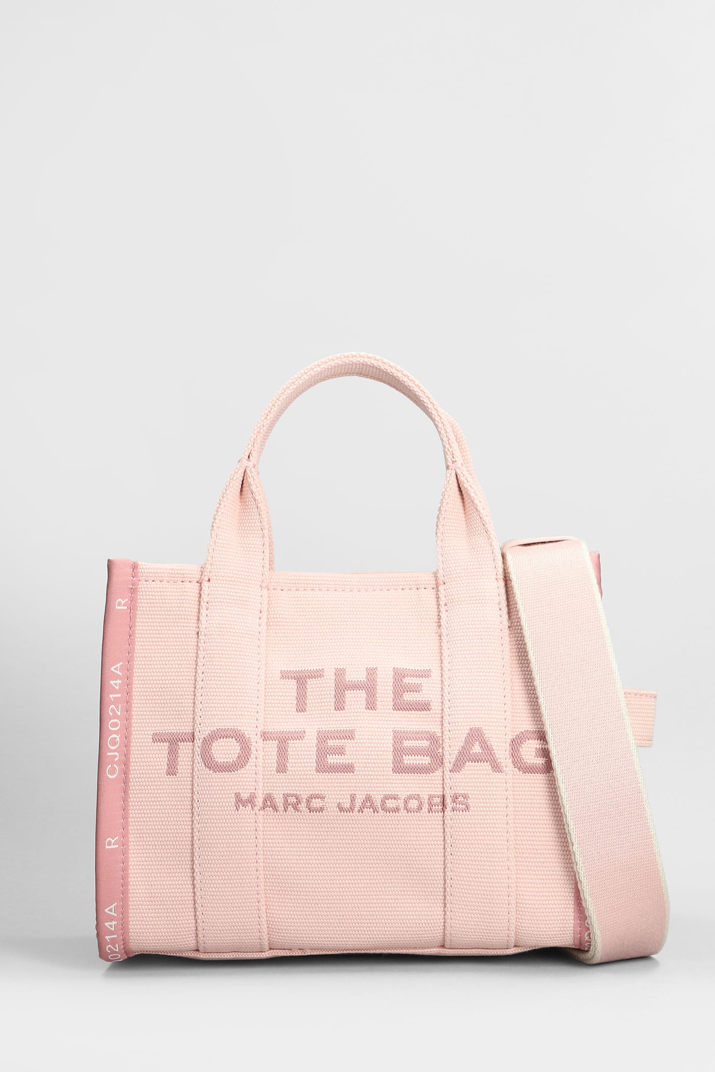 Shop Marc Jacobs The Small Tote Tote In Rose-pink Cotton