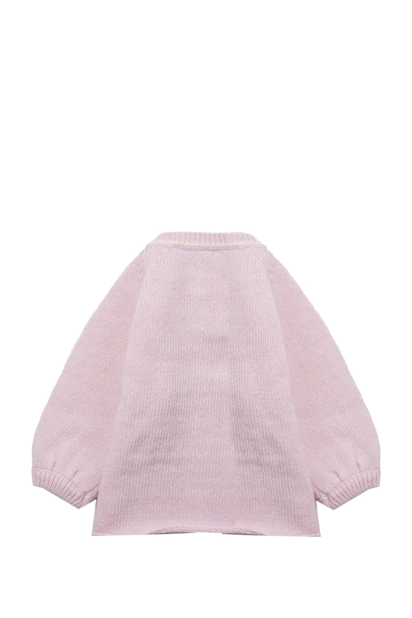 Shop La Stupenderia Wool Sweater In Rose