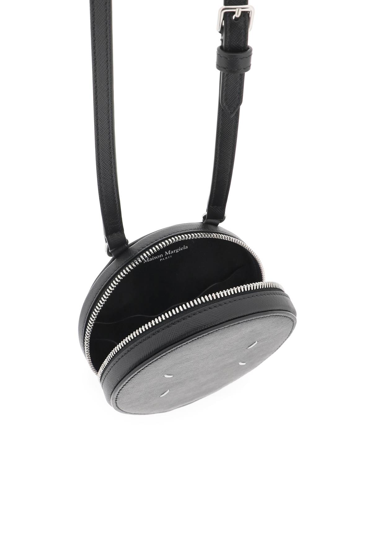 Maison Margiela Circle Micro Shoulder Bag In Black (black)