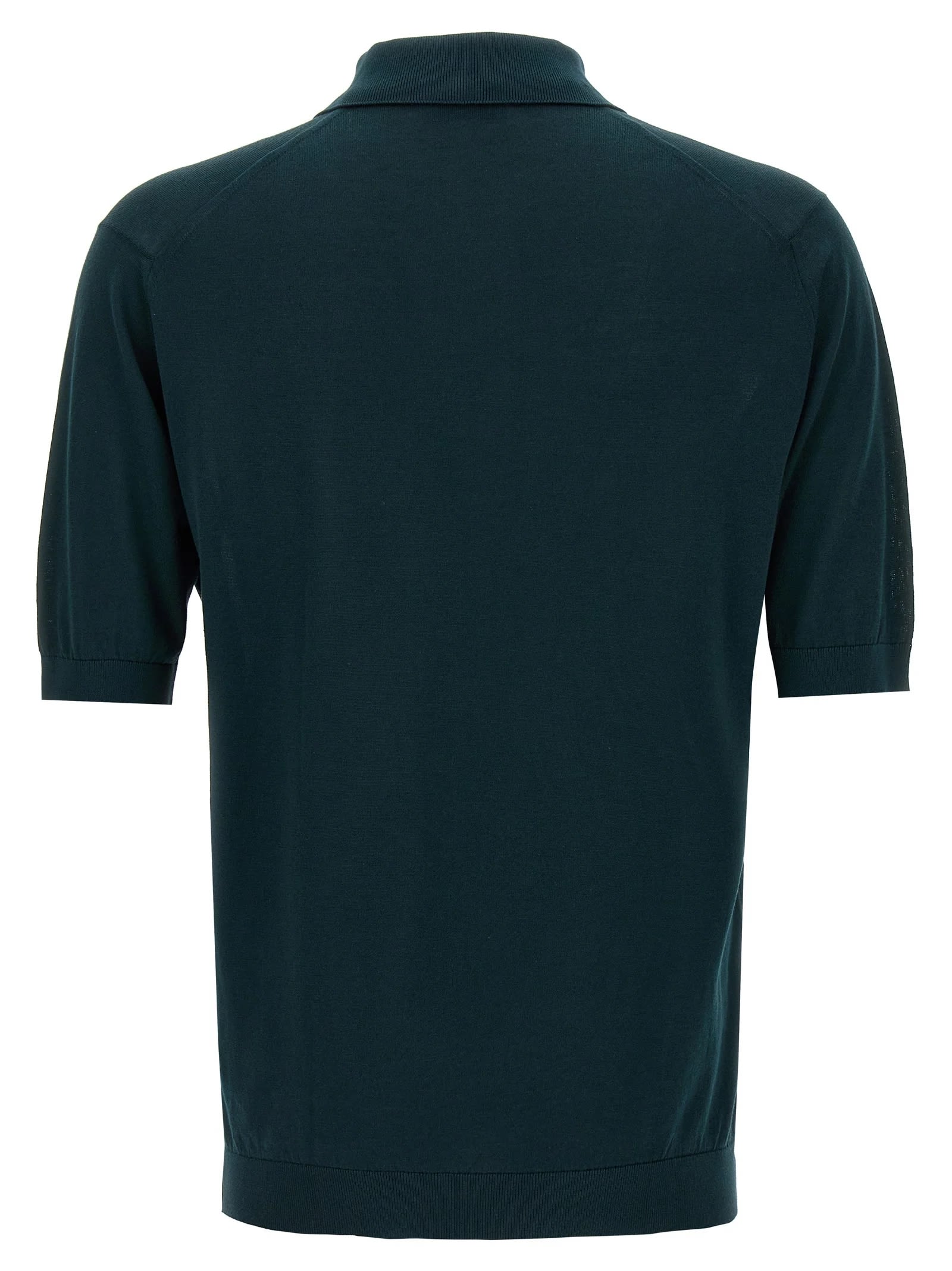 John Smedley Adrian Shirt Ss In Rain Forest