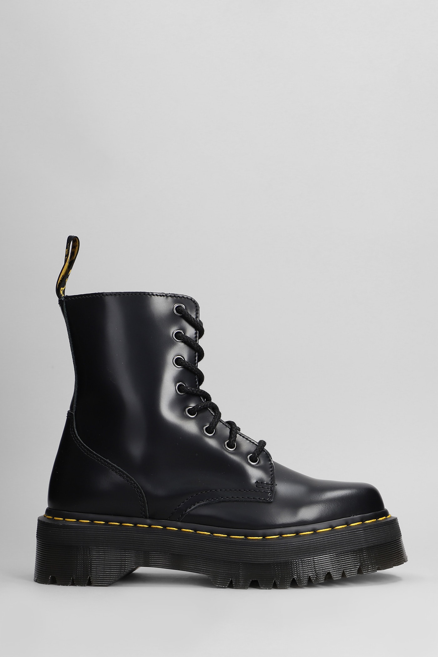 Jadon Combat Boots In Black Leather