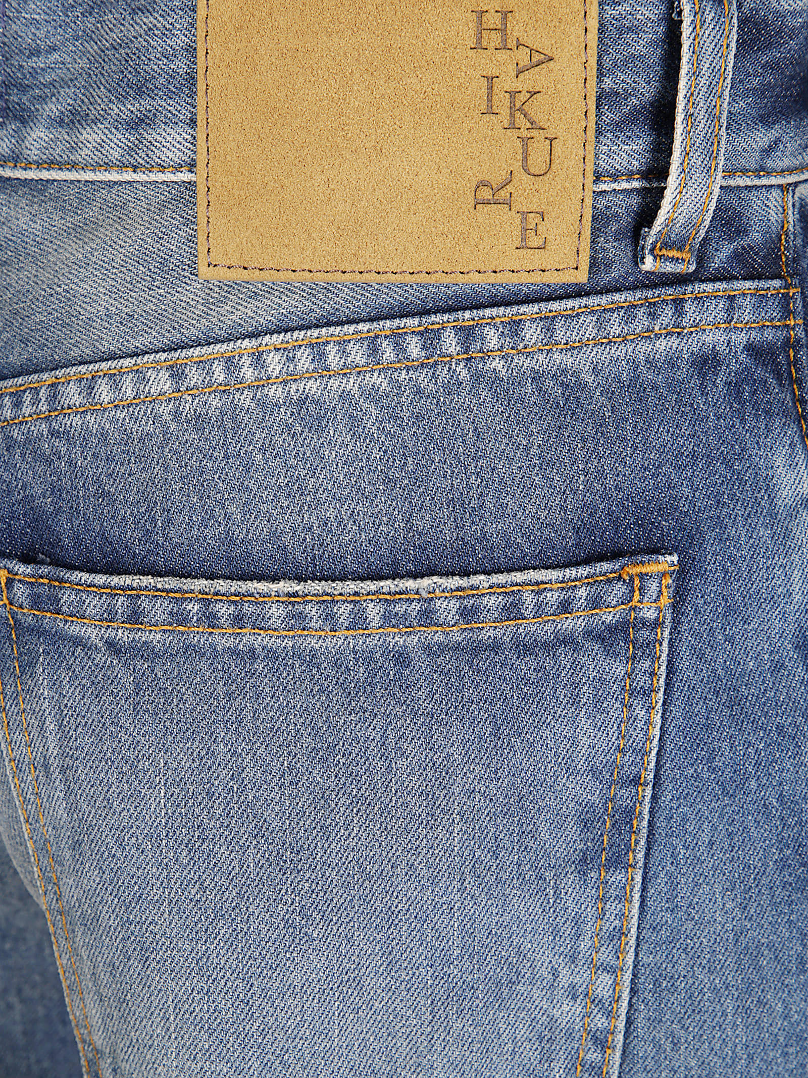 Haikure Korea Intense Blue Jeans In Blue