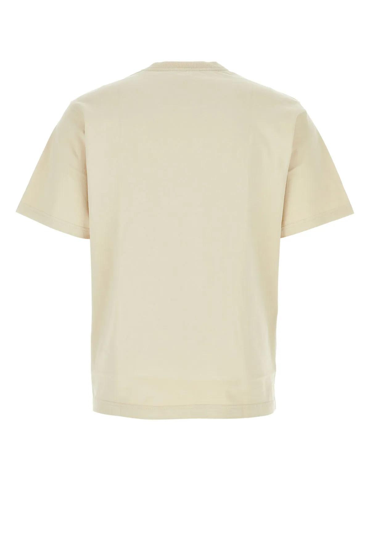 Shop Dolce & Gabbana Sand Cotton T-shirt In Beige