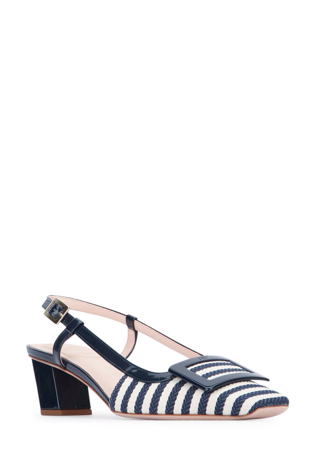 Roger Vivier Bv Lacquered Buc Sling Back Dec 45