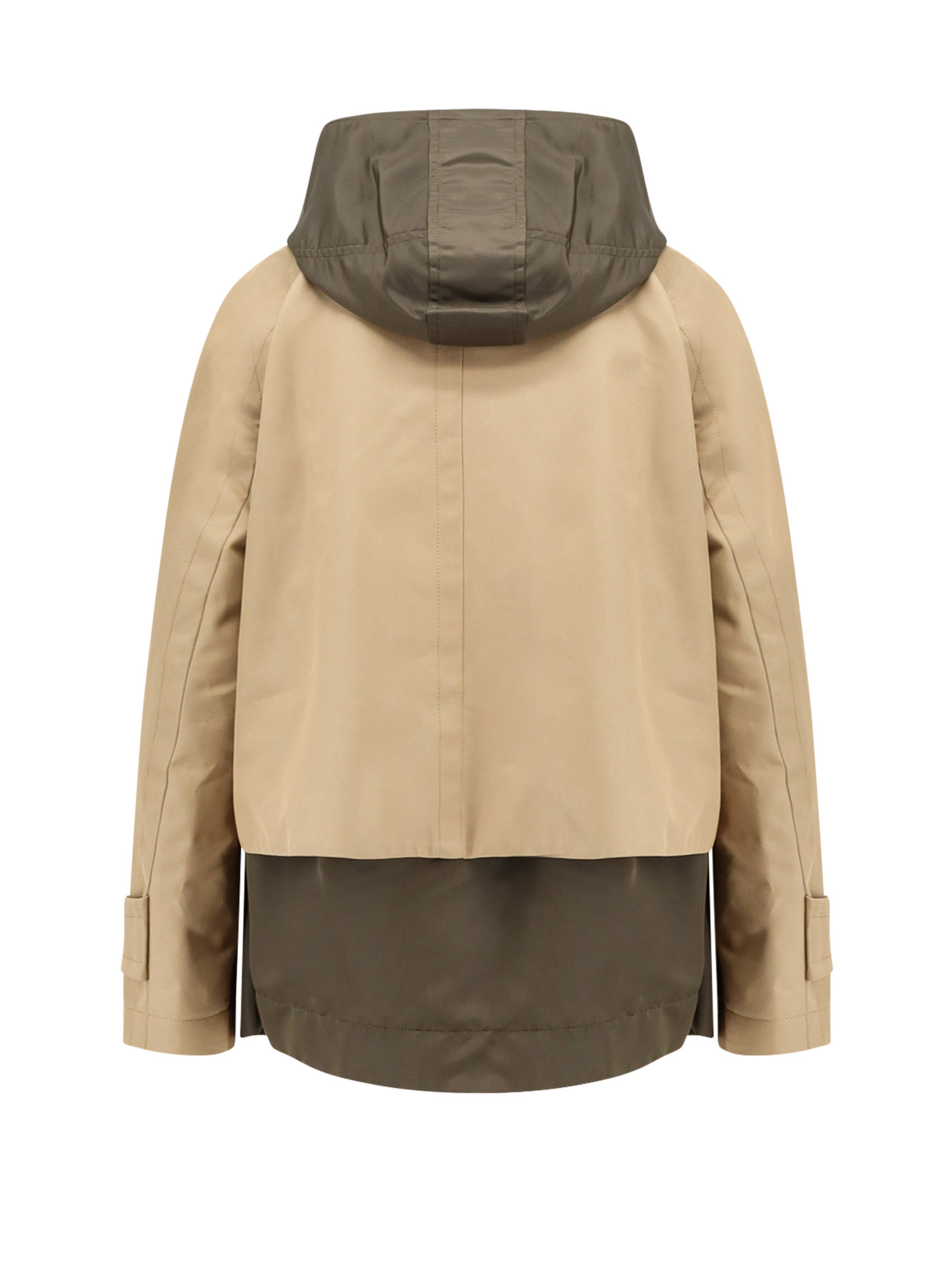 Sacai Cotton And Nylon Jacket In Multi