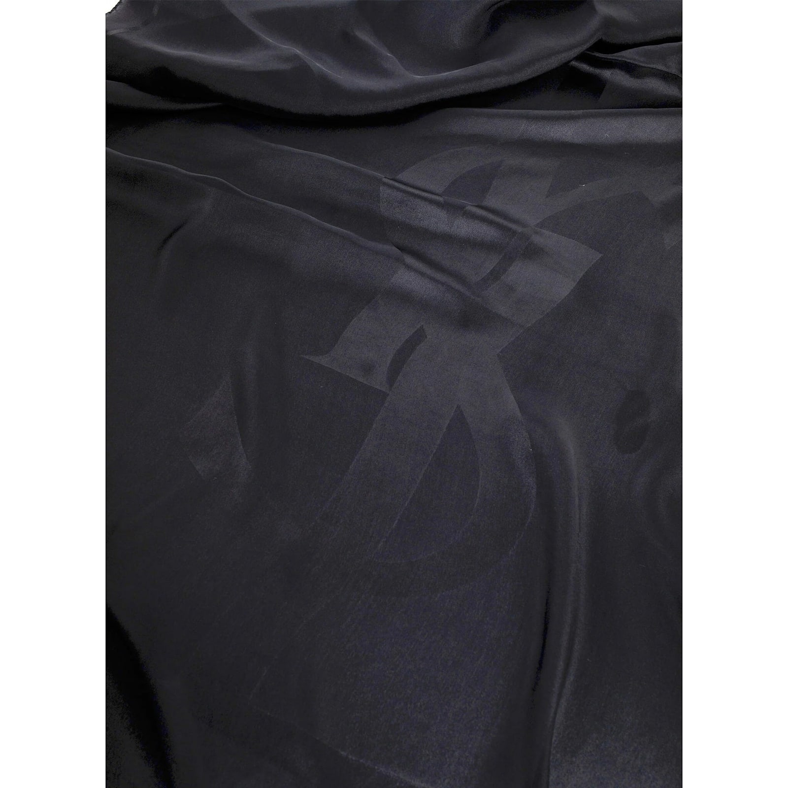 Saint Laurent Silk Scarves In Black