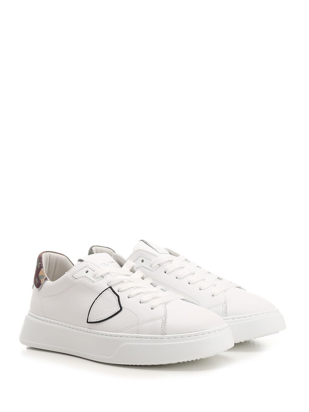 Shop Philippe Model Temple Sneaker In White