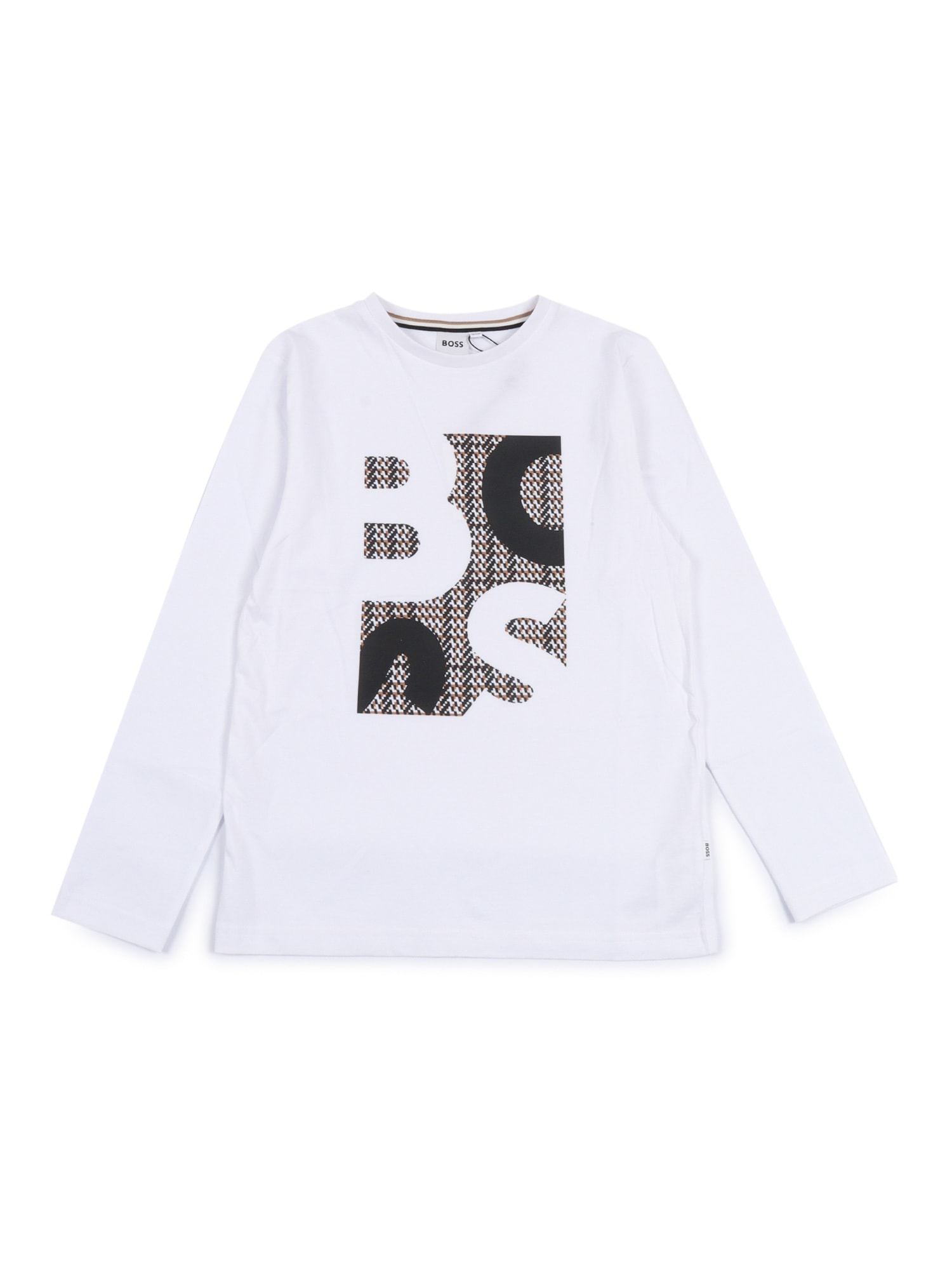 Hugo Boss T-shirt Boss Kids Color White In White
