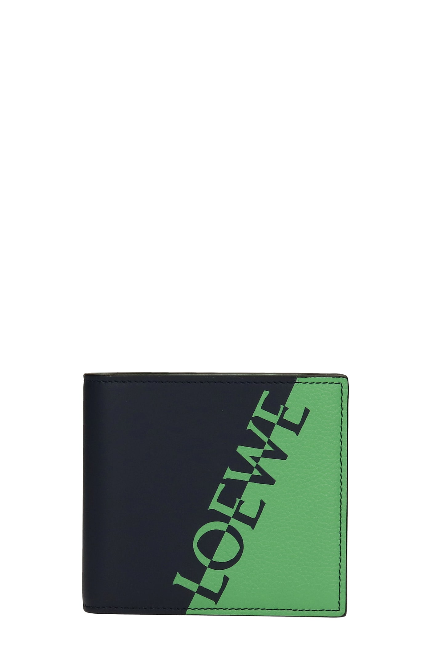 Loewe Wallet In Green Leather
