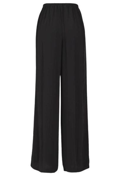 Shop Theory Loose-leg Elastic Waistband Pants In Nero