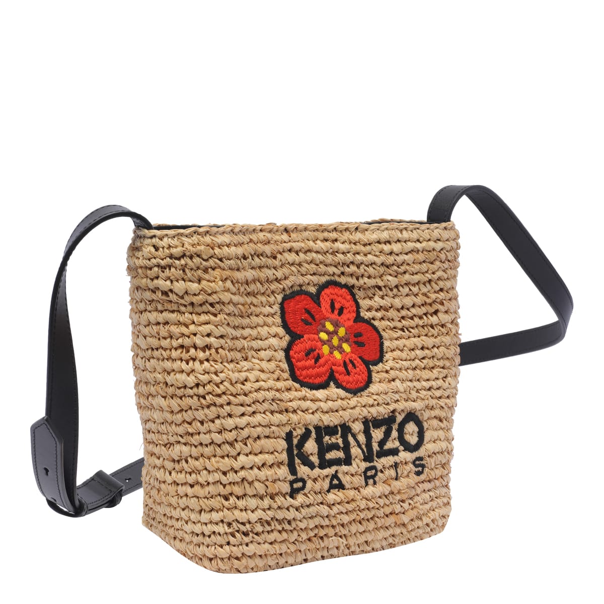 Shop Kenzo Mini Boke Bucket Bag In Brown