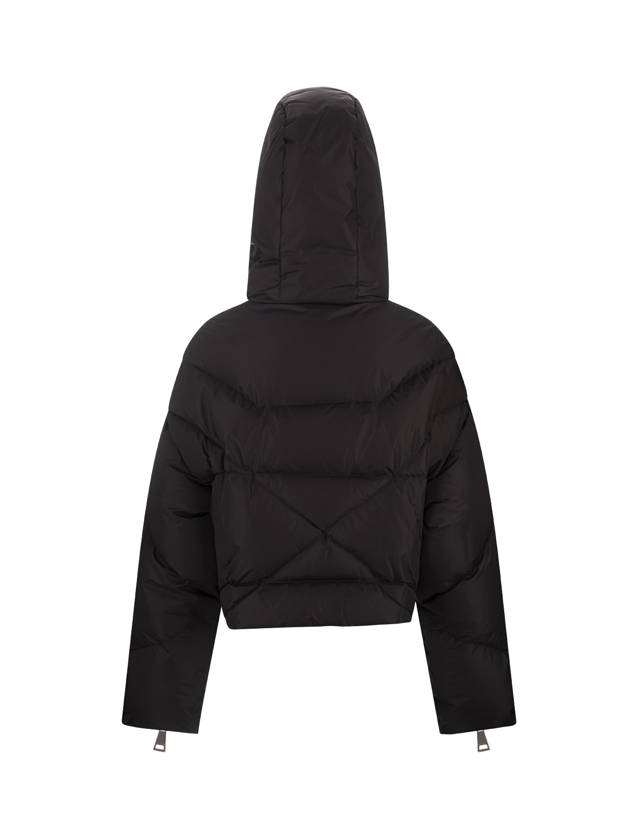 Shop Khrisjoy Black Khris Shorty Puffer Jacket