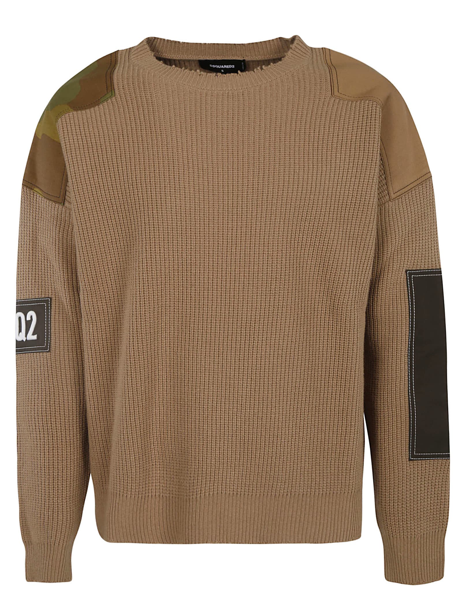 Dsquared2 Camo Patch Sweater