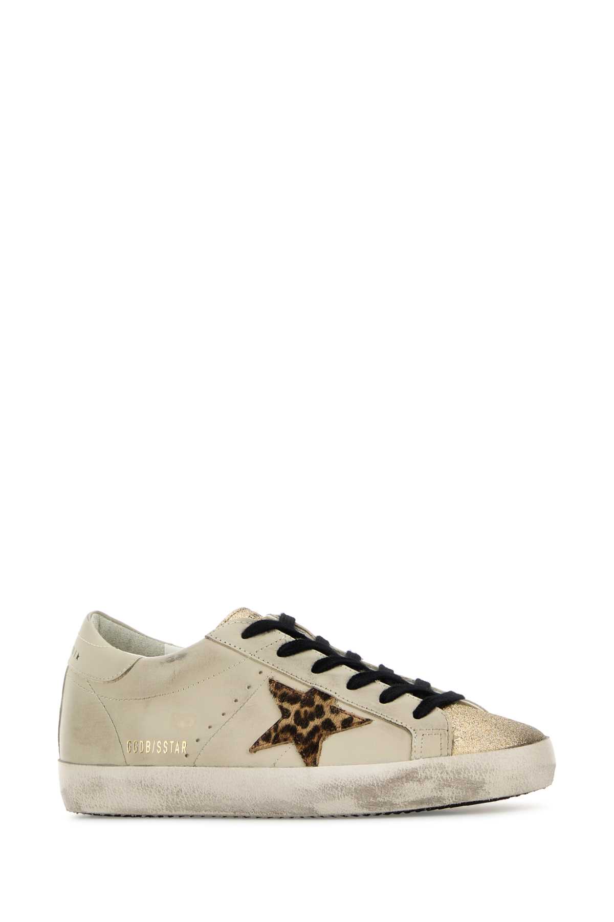 Golden Goose Deluxe Brand Sand Leather Superstar Sneakers In Gray