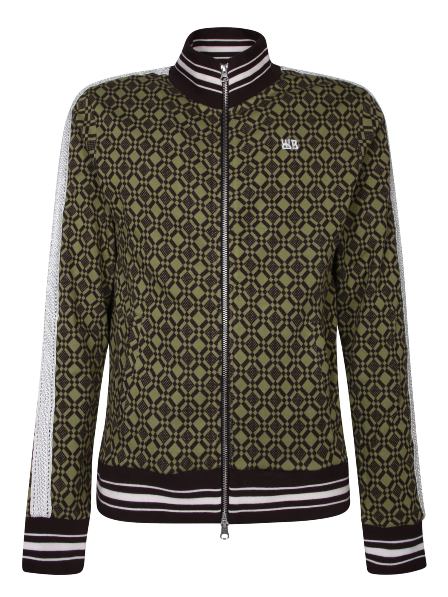 Shop Wales Bonner Olive Green Power Vmil Track Jacket