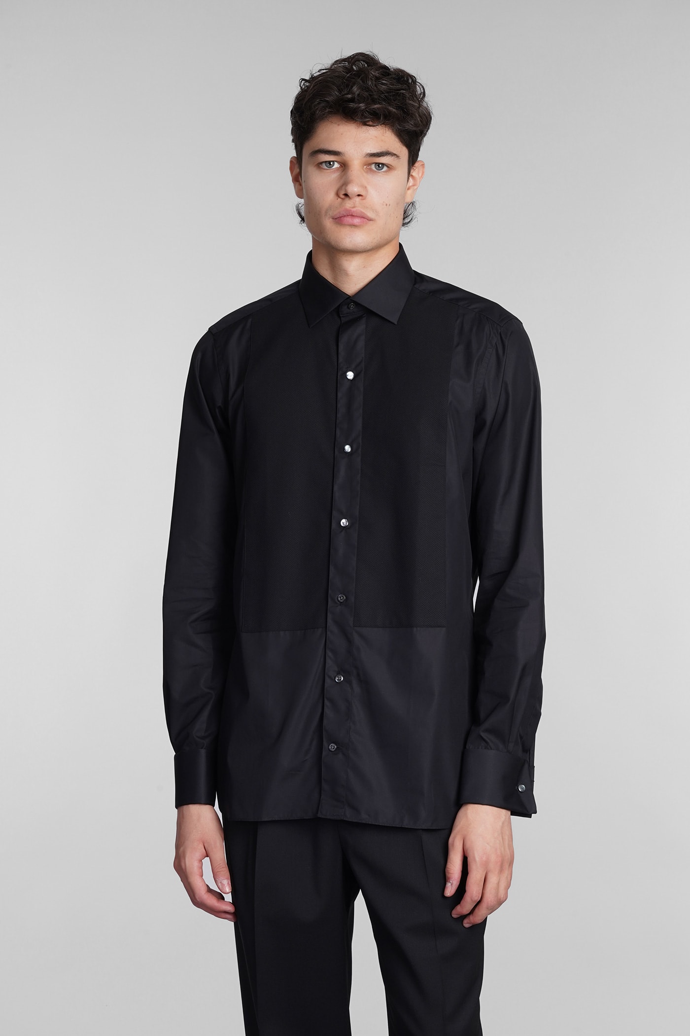 Ermenegildo Zegna Shirt In Black Cotton | ModeSens