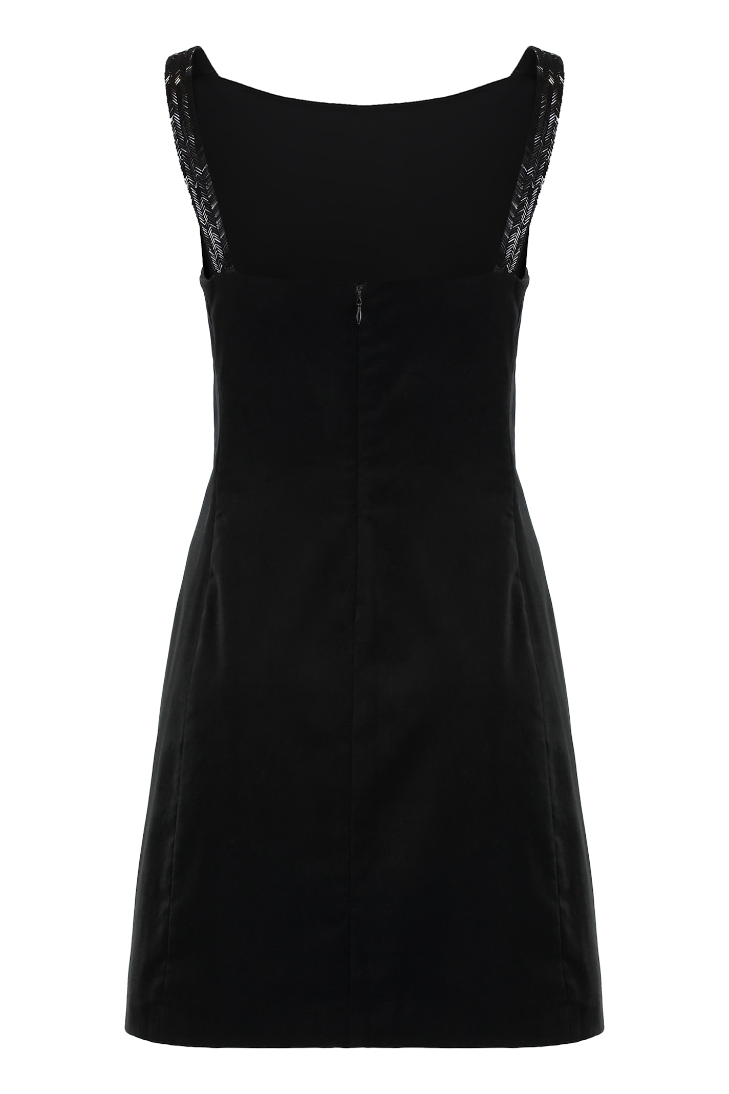 Ralph Lauren Mini Velvet Dress In Black