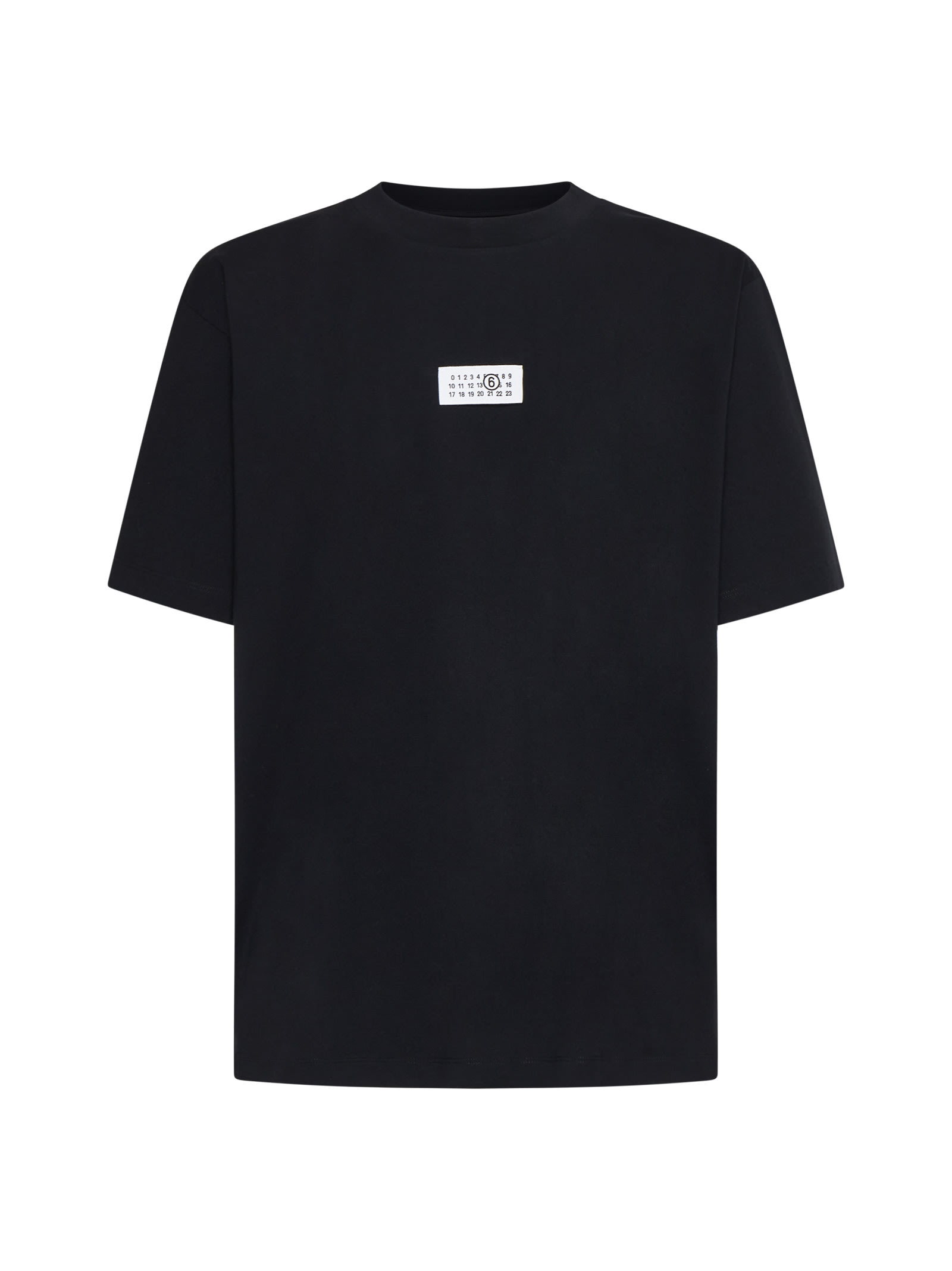 Shop Mm6 Maison Margiela T-shirt In Black