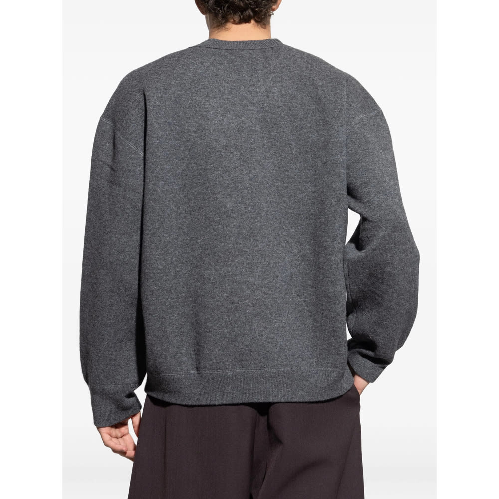 Studio Nicholson Moray Sn-1494 Knitwear In Grey Cashmere In Gray