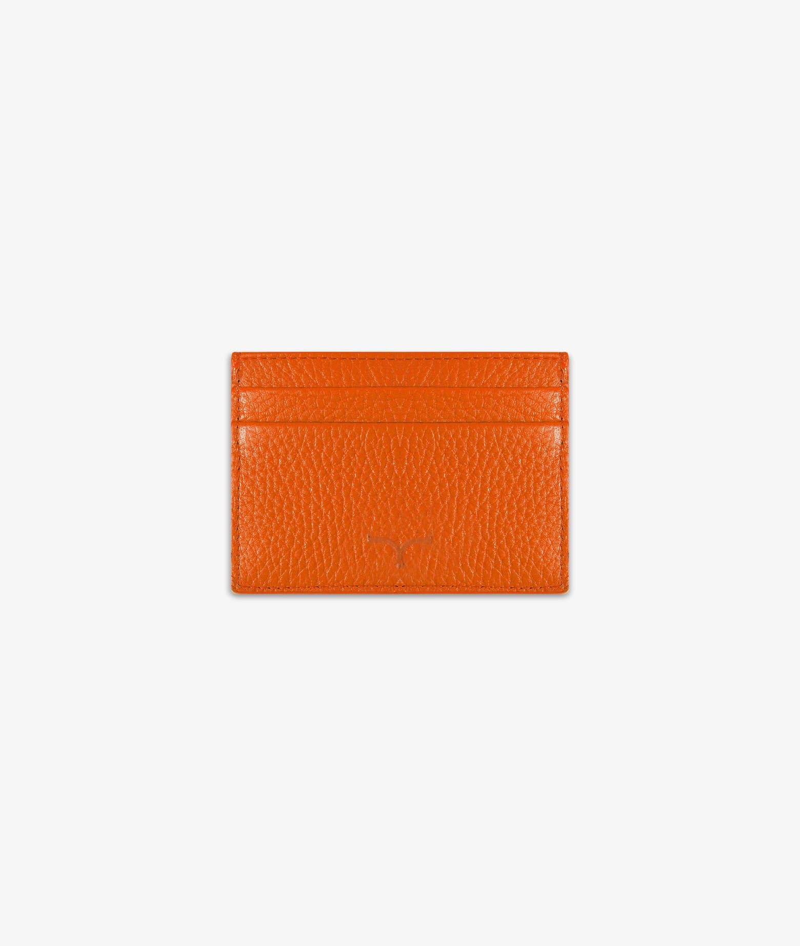 Shop Larusmiani Card Holder Yield Wallet In Orange